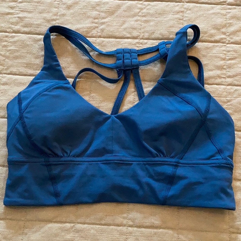 Lululemon sports bra. Teal blue. Size 6